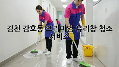 김천 감호동 프리미엄 유리창 청소 서비스